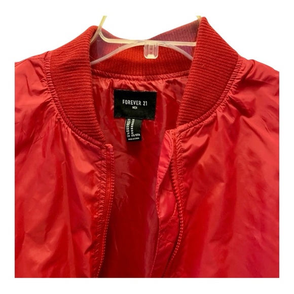 Forever 21 Jackets Red Mens Lightweight Size S - Picture 7 of 11